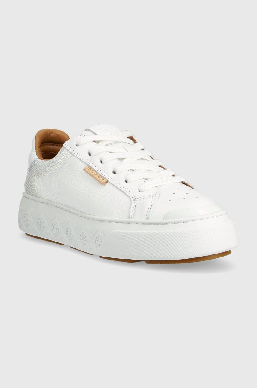 Tory Burch sneakers din piele ladybug culoarea alb - Pled.ro