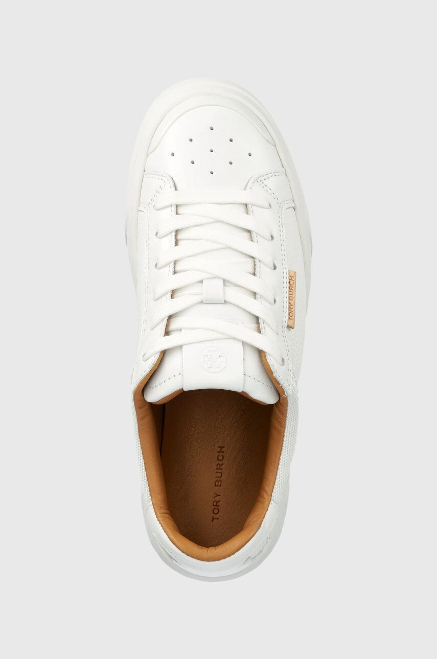 Tory Burch sneakers din piele ladybug culoarea alb - Pled.ro