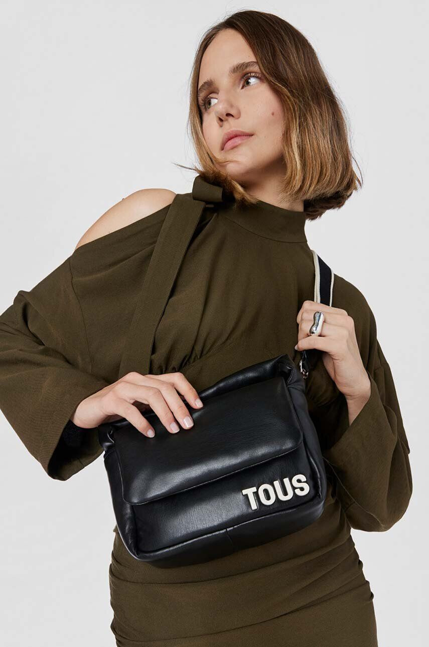 Tous poseta Carol culoarea negru - Pled.ro