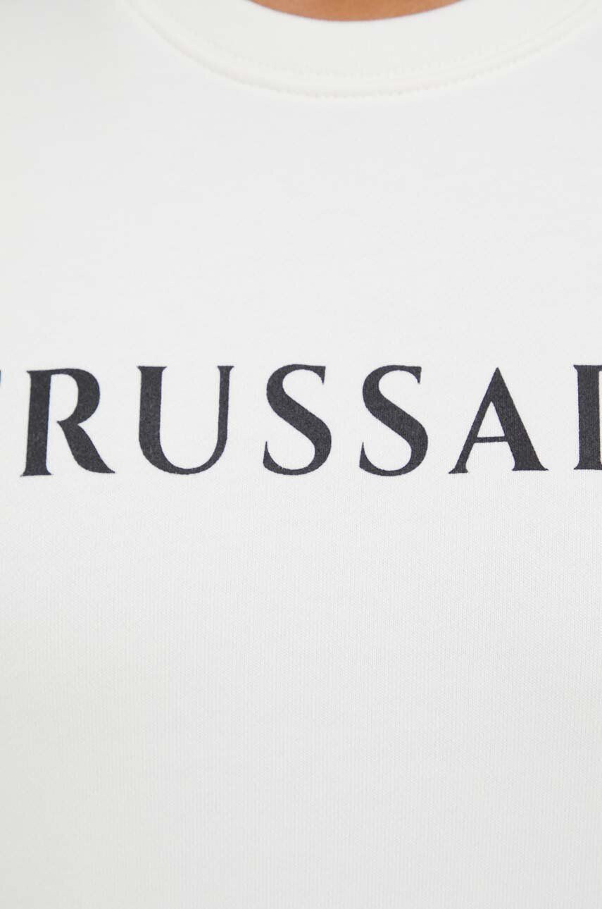 Trussardi bluza femei culoarea bej cu imprimeu - Pled.ro