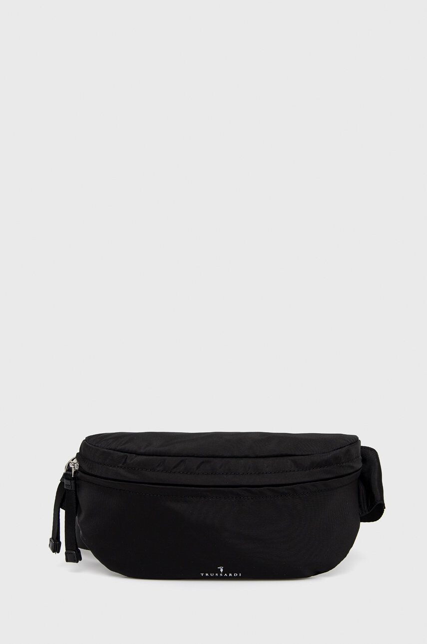 Trussardi borseta culoarea negru - Pled.ro