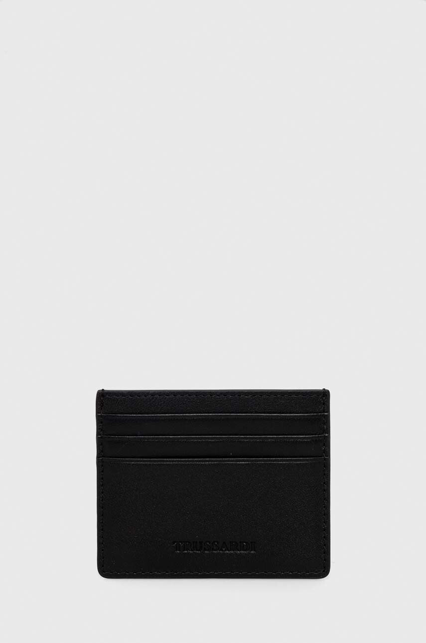 Trussardi carcasa din piele barbati culoarea negru - Pled.ro