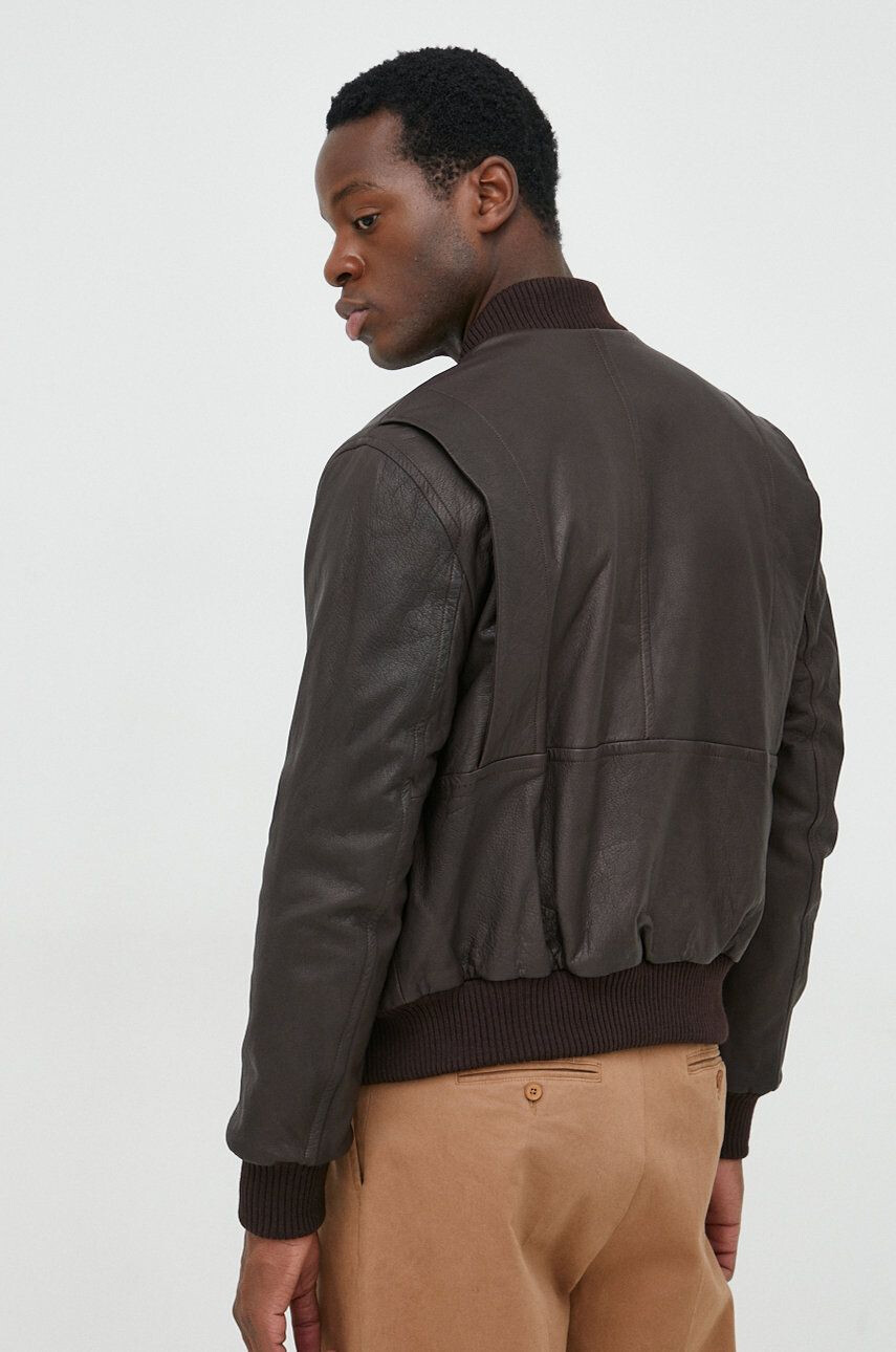 Trussardi geaca bomber de piele - Pled.ro