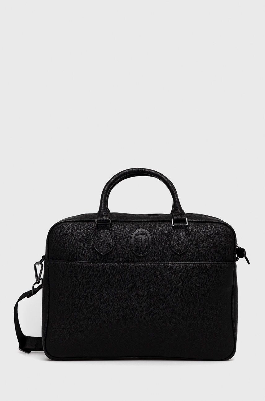 Trussardi geanta culoarea negru - Pled.ro