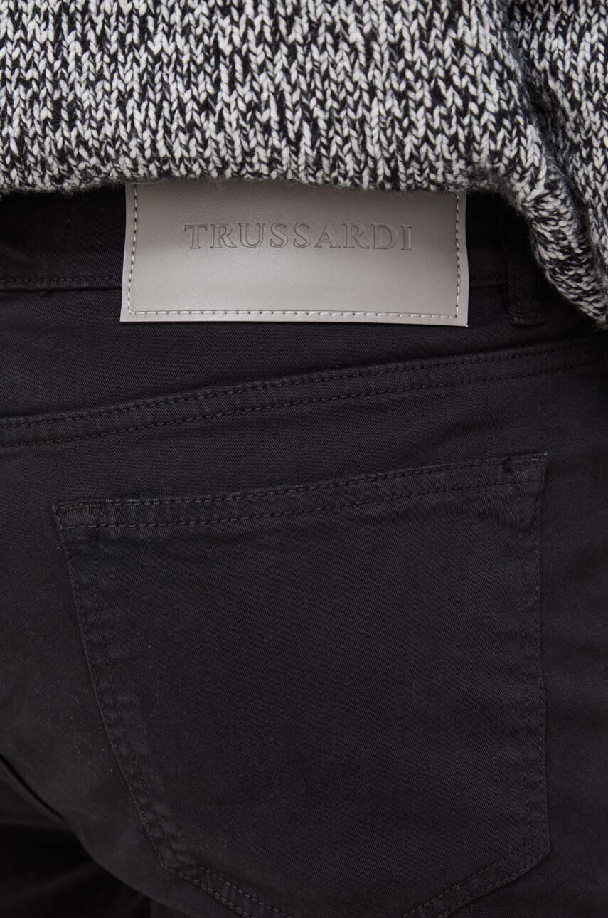 Trussardi jeansi barbati culoarea negru - Pled.ro