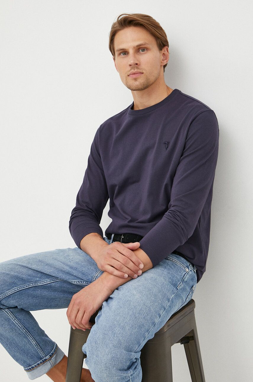 Trussardi longsleeve din bumbac - Pled.ro