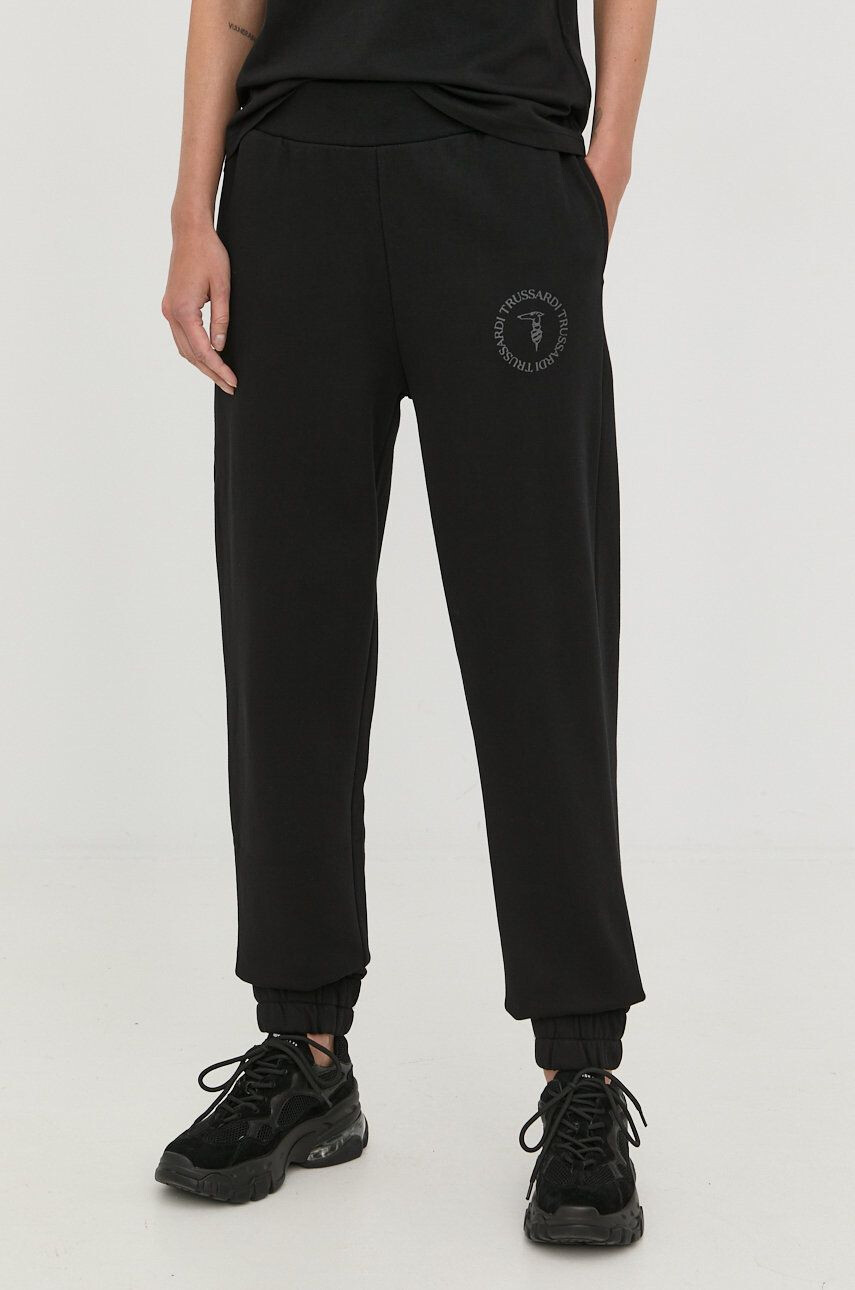 Trussardi pantaloni de trening din bumbac - Pled.ro