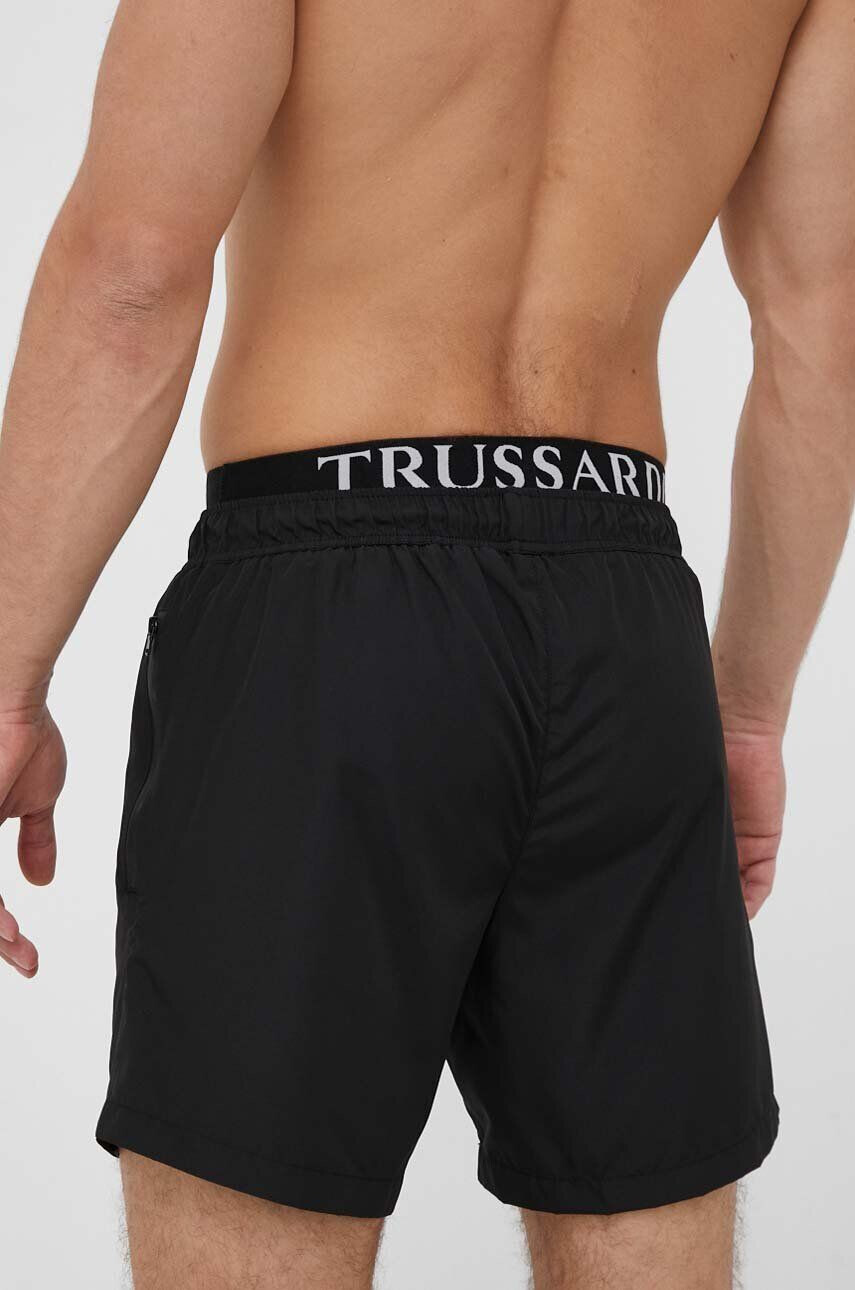 Trussardi pantaloni scurti de baie culoarea negru - Pled.ro