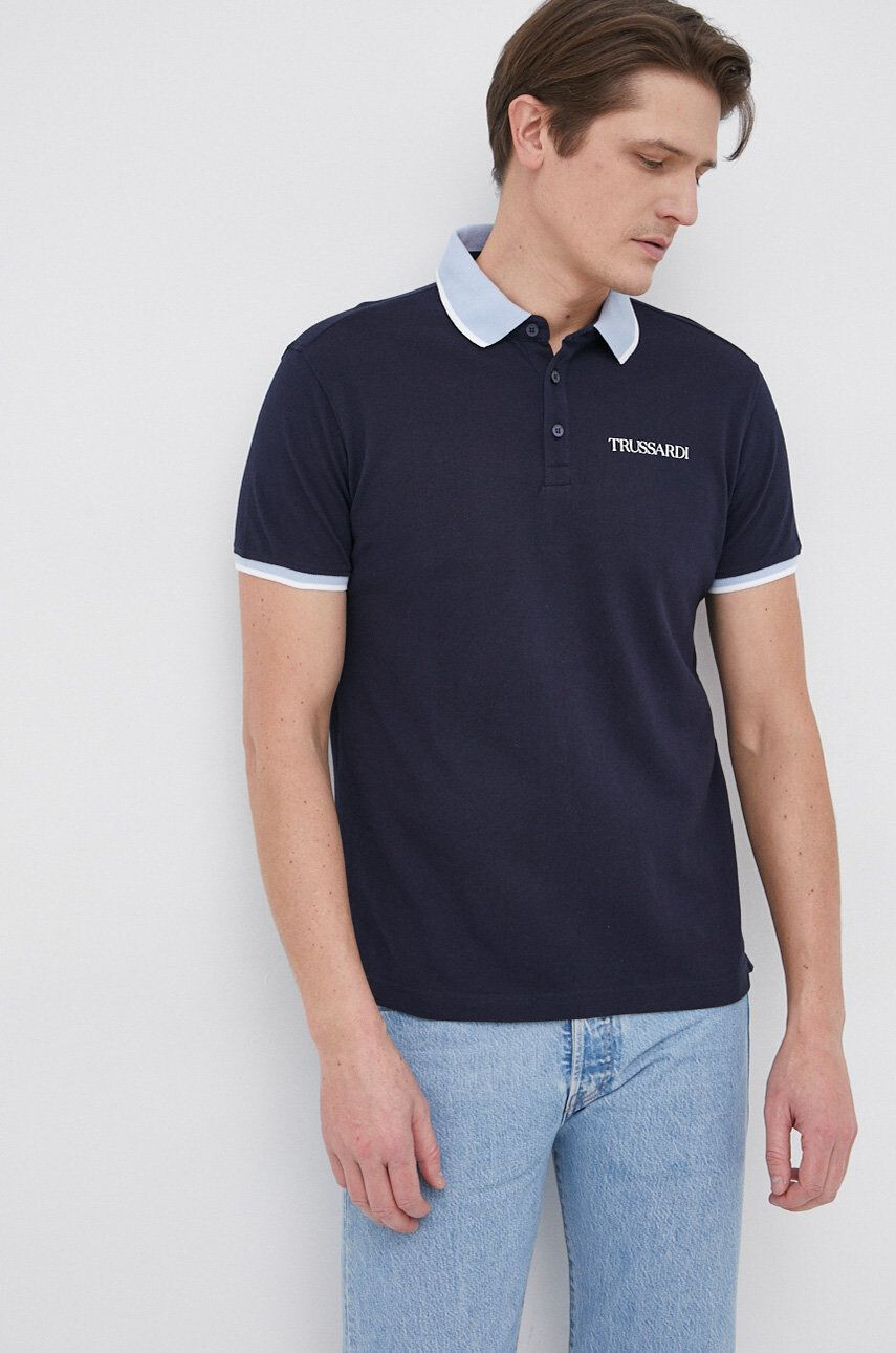 Trussardi Polo de bumbac - Pled.ro