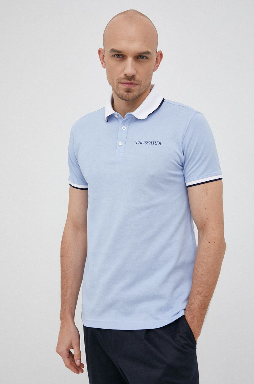 Trussardi Polo de bumbac - Pled.ro