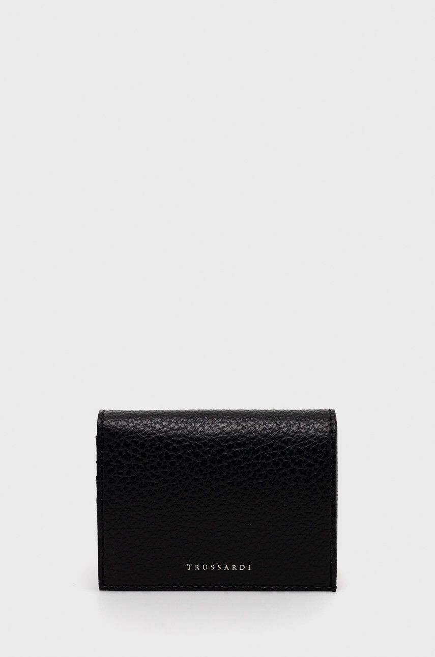 Trussardi portofel femei culoarea negru - Pled.ro