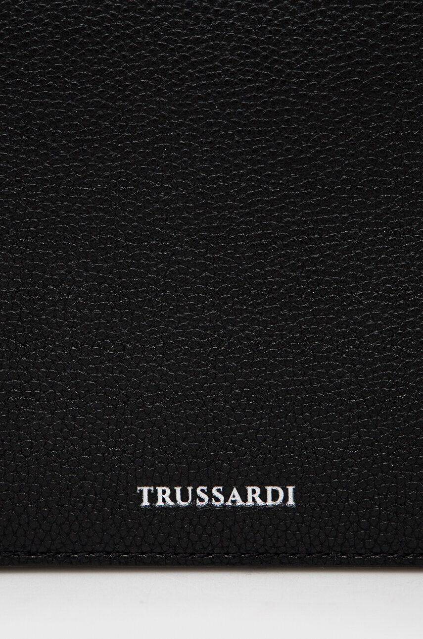 Trussardi poseta culoarea negru - Pled.ro