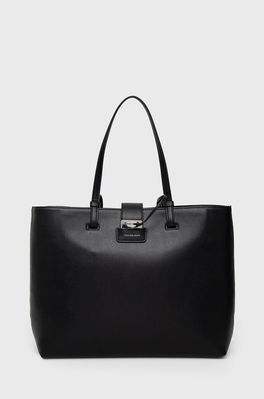 Trussardi Poșetă culoarea negru - Pled.ro