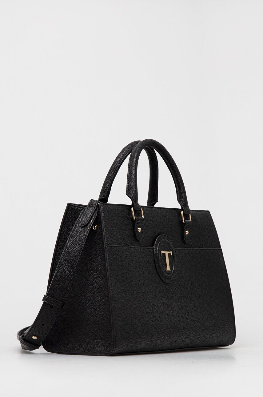 Trussardi poseta culoarea negru - Pled.ro