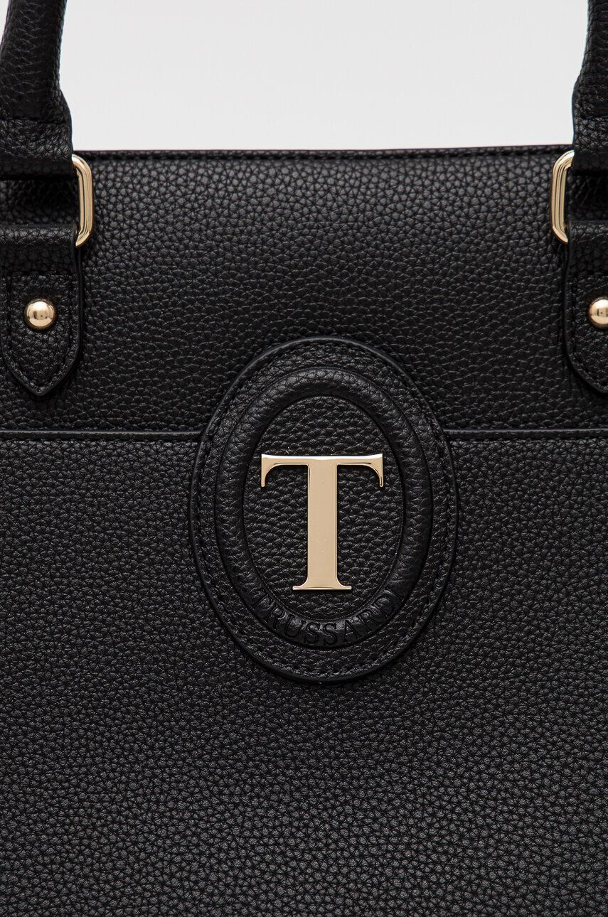 Trussardi poseta culoarea negru - Pled.ro