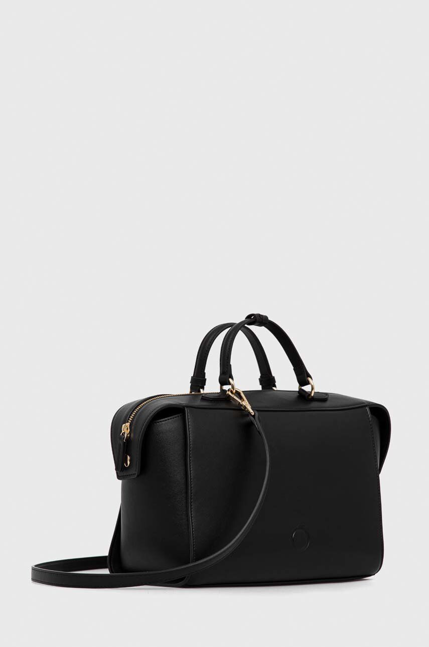 Trussardi poseta culoarea negru - Pled.ro