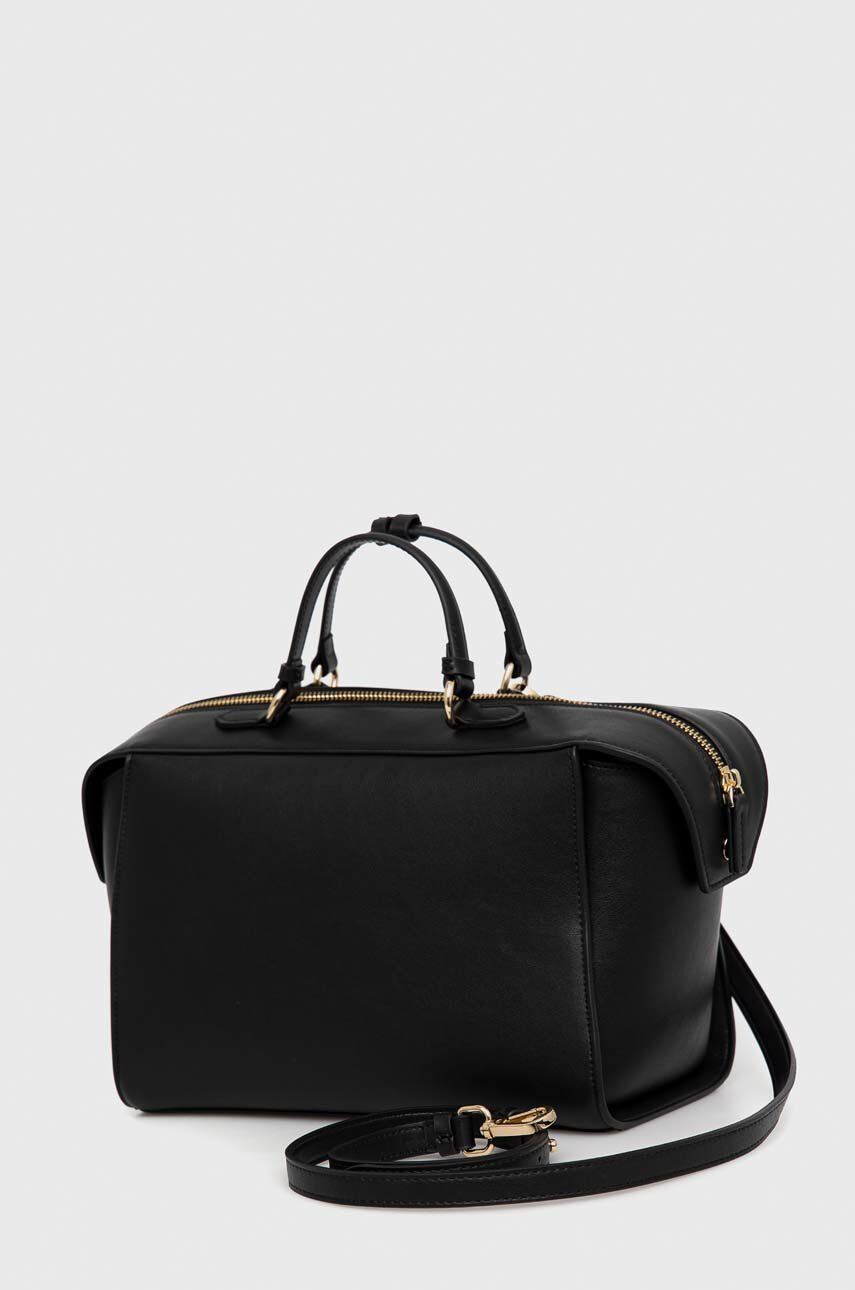 Trussardi poseta culoarea negru - Pled.ro