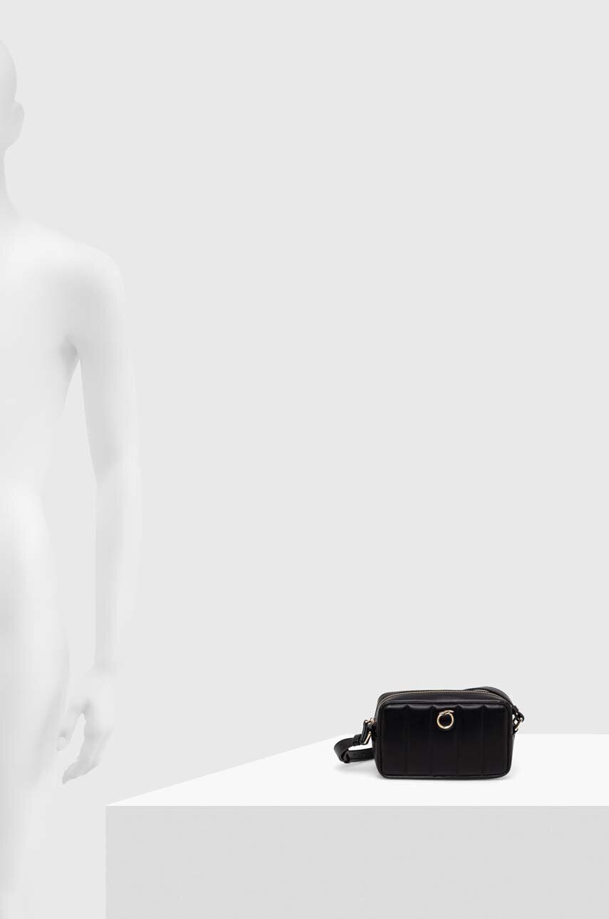 Trussardi poseta culoarea negru - Pled.ro