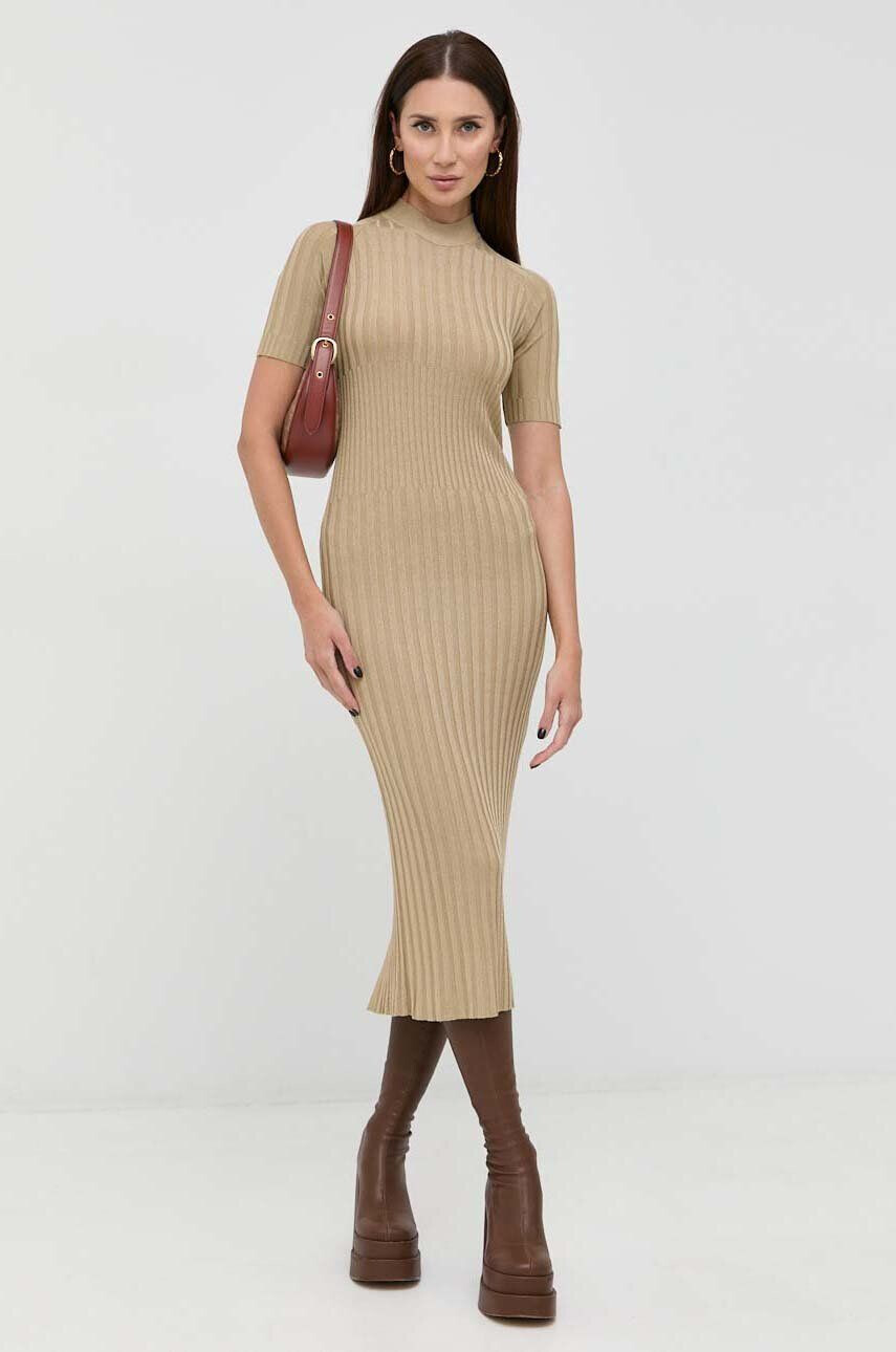 Trussardi rochie culoarea bej maxi mulata - Pled.ro