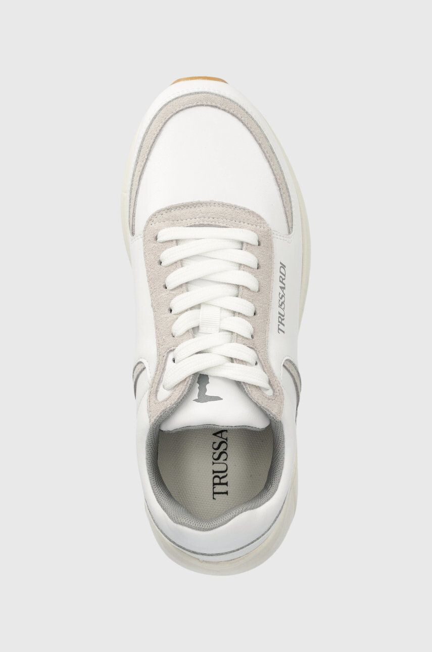 Trussardi sneakers din piele Notos Nm culoarea alb - Pled.ro