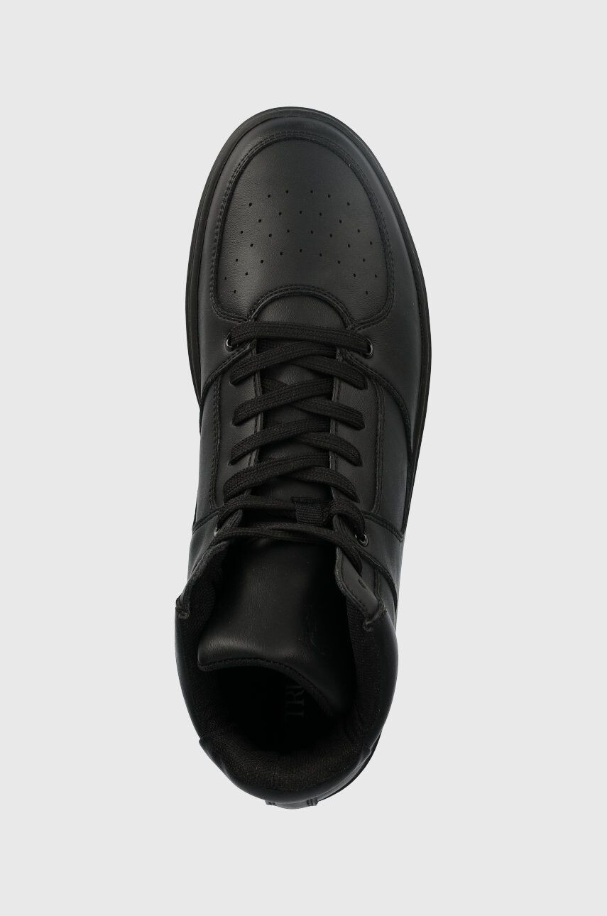 Trussardi sneakers din piele Perlite Basket High culoarea negru - Pled.ro