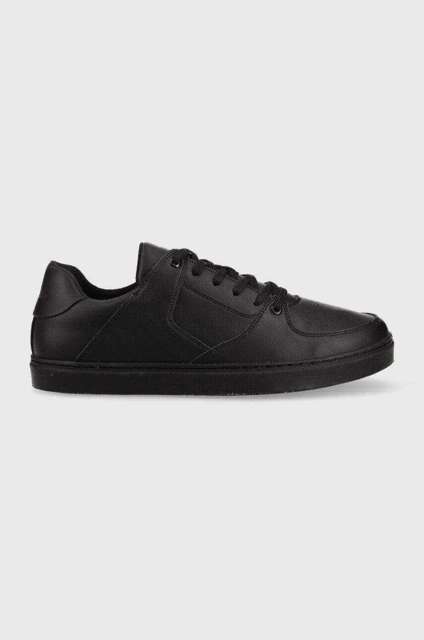 Trussardi sneakers din piele Perlite Basket Low culoarea negru - Pled.ro