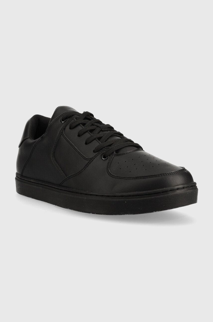 Trussardi sneakers din piele Perlite Basket Low culoarea negru - Pled.ro