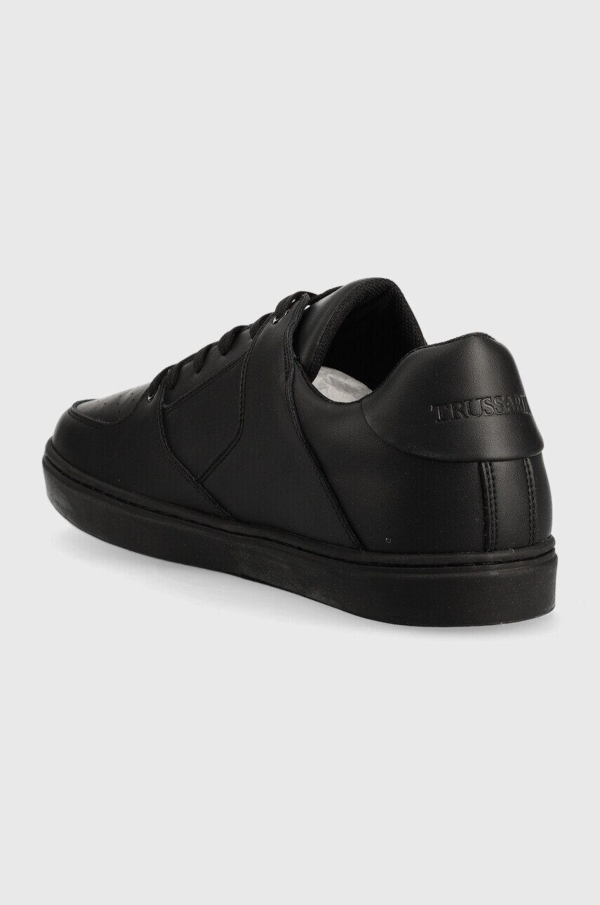 Trussardi sneakers din piele Perlite Basket Low culoarea negru - Pled.ro