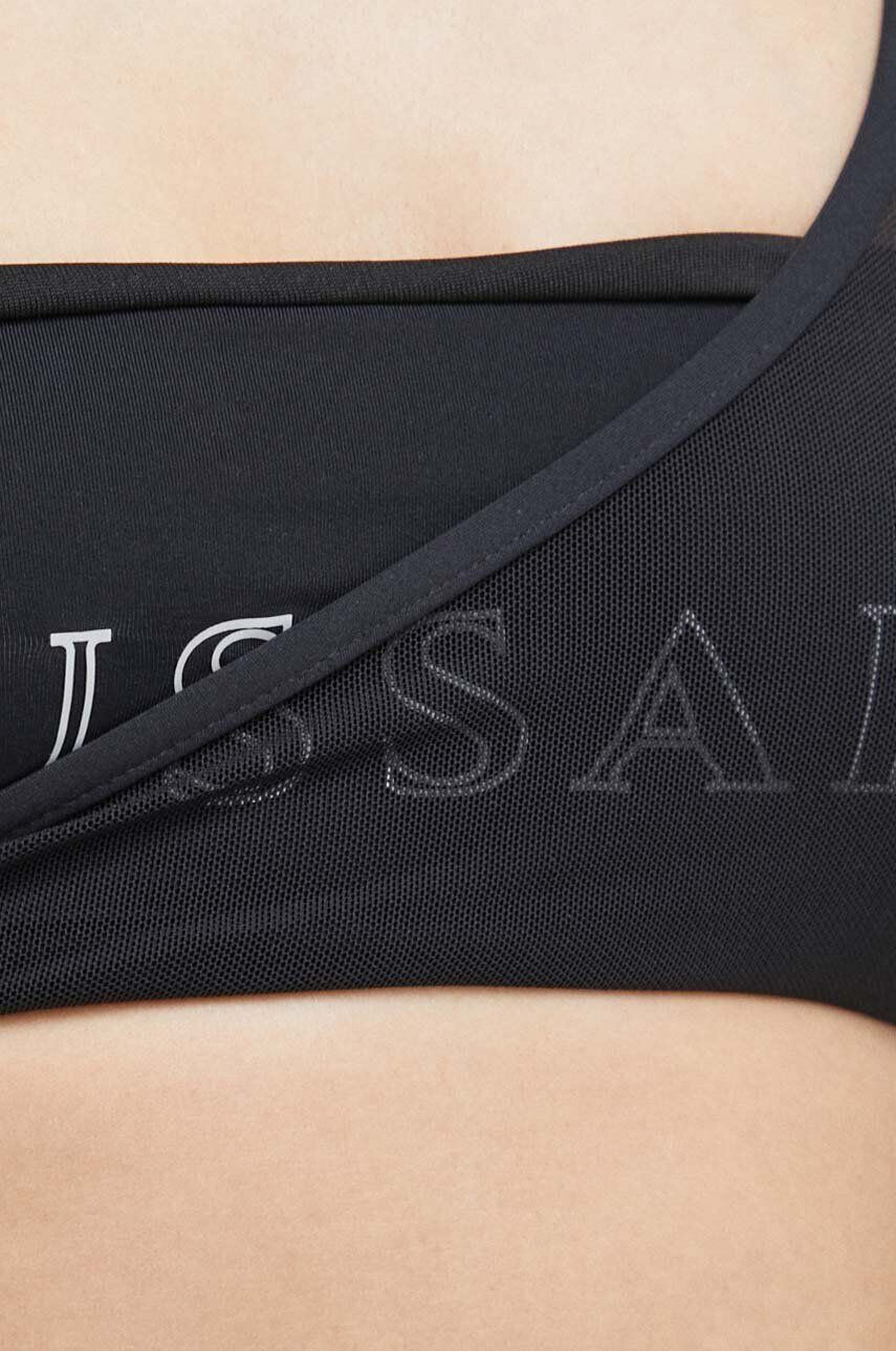 Trussardi sutien de baie culoarea negru cupa moale - Pled.ro