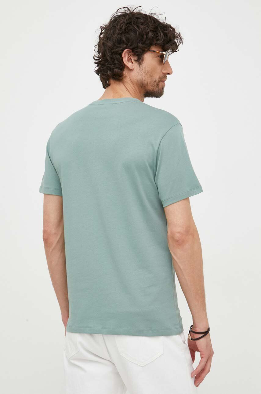 Trussardi tricou barbati culoarea verde cu imprimeu - Pled.ro