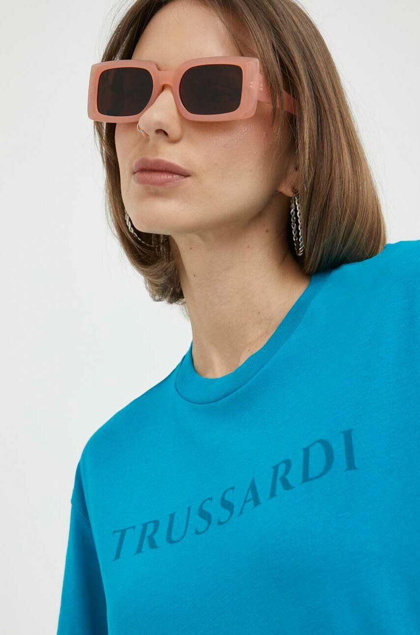 Trussardi tricou din bumbac - Pled.ro