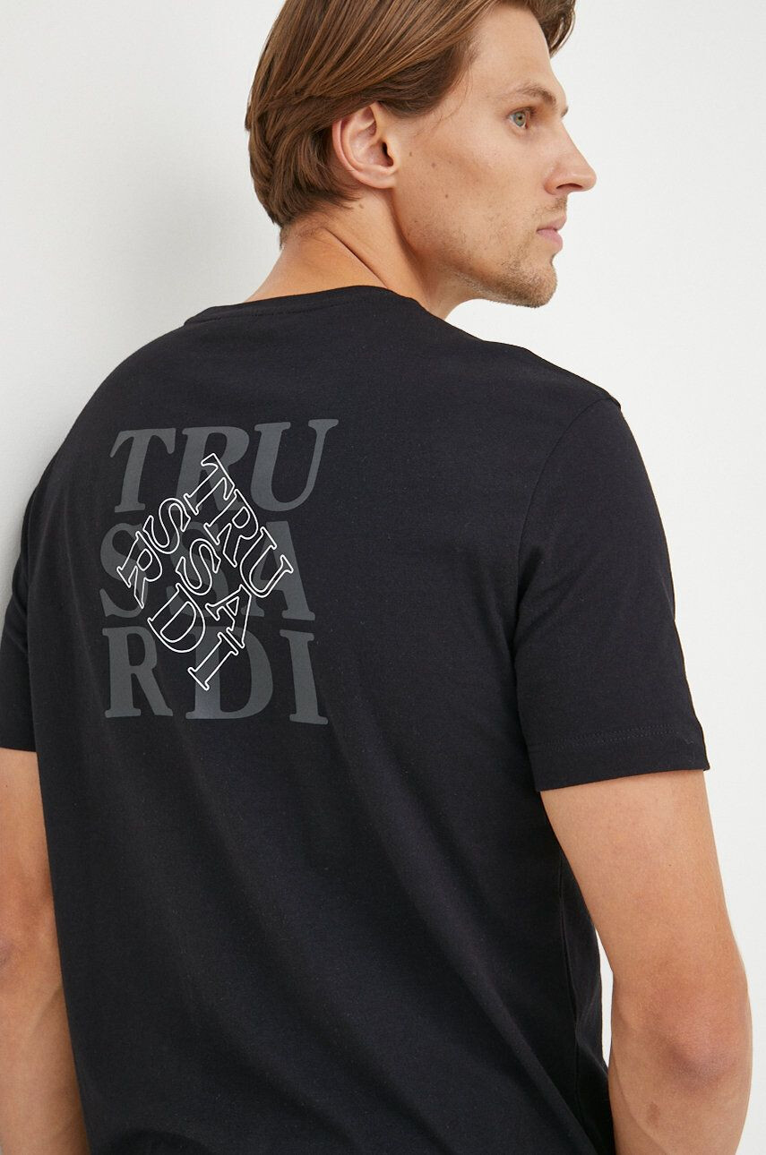 Trussardi tricou din bumbac culoarea roz - Pled.ro