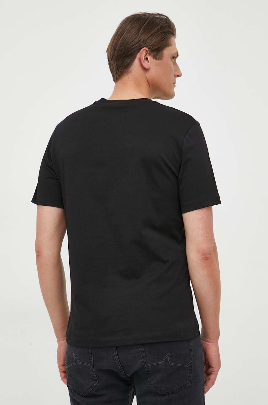 Trussardi tricou din bumbac culoarea negru cu imprimeu - Pled.ro