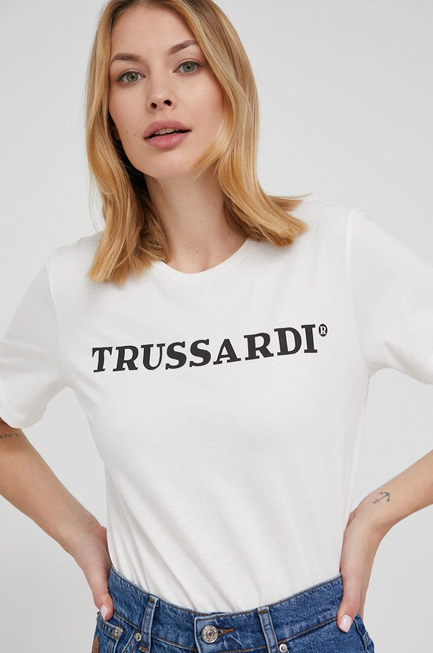 Trussardi tricou din bumbac - Pled.ro