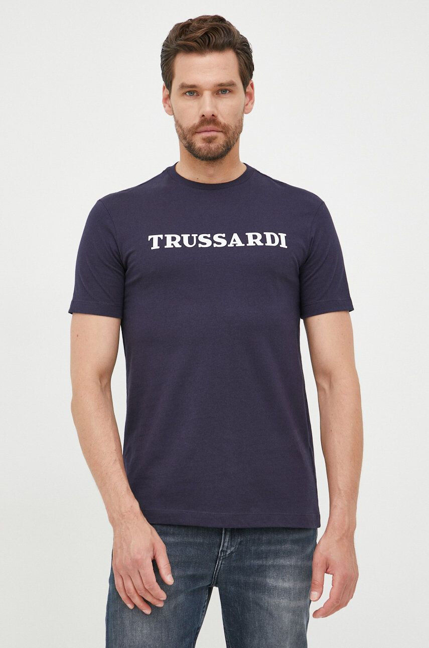 Trussardi tricou din bumbac - Pled.ro