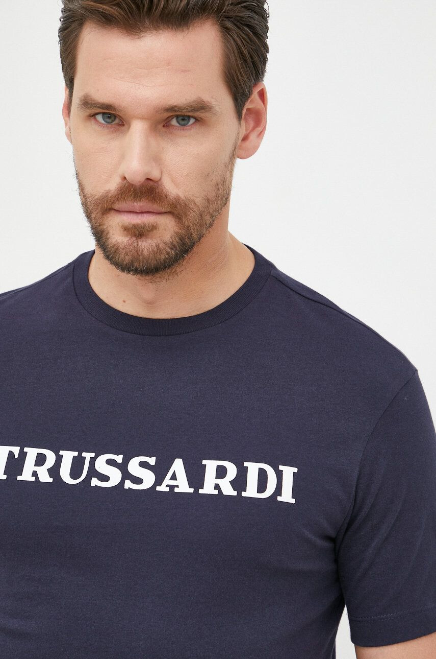 Trussardi tricou din bumbac - Pled.ro