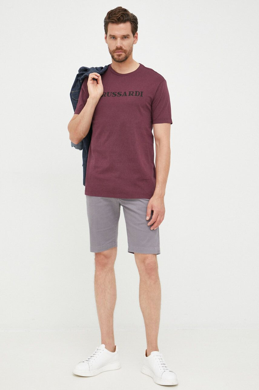 Trussardi tricou din bumbac - Pled.ro