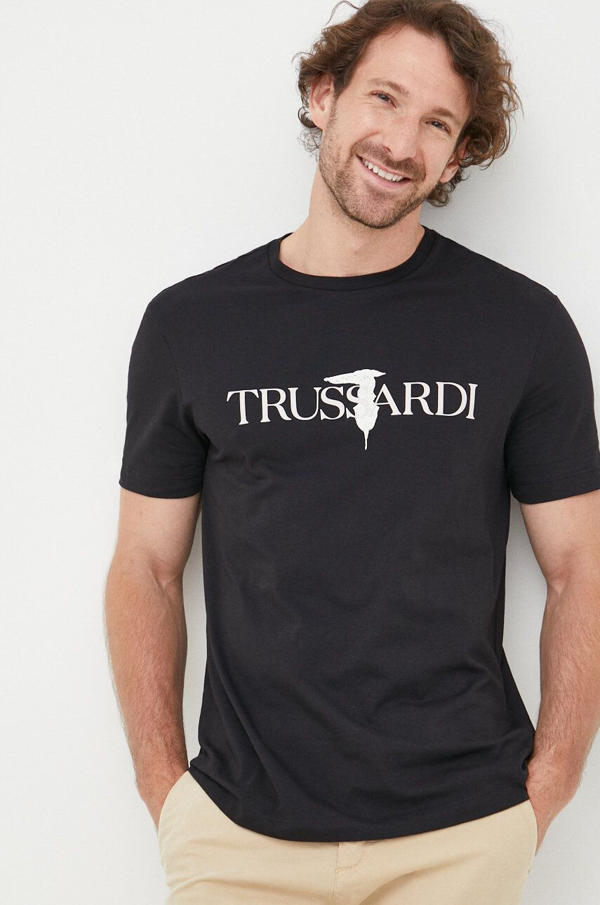 Trussardi tricou din bumbac - Pled.ro