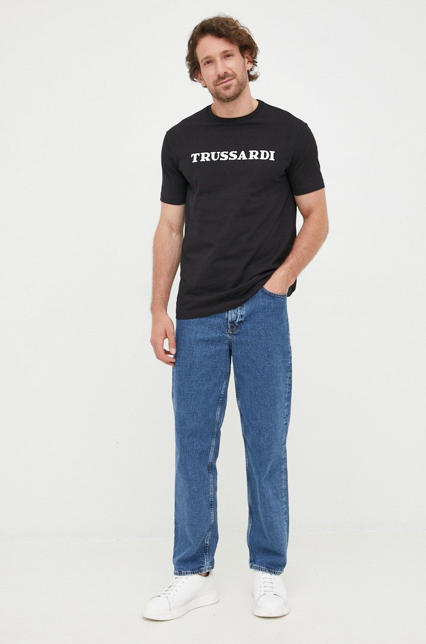 Trussardi tricou din bumbac - Pled.ro