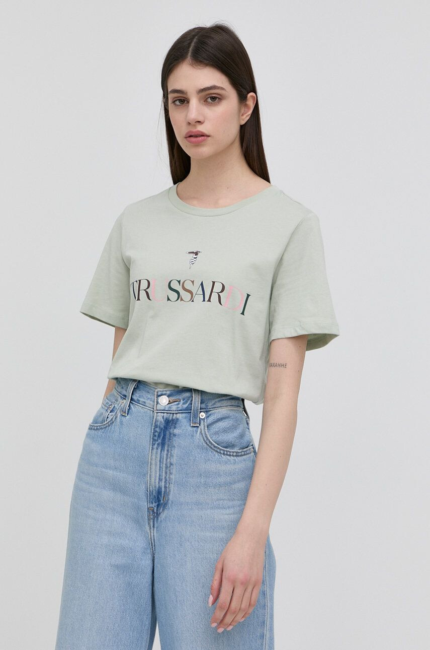 Trussardi tricou din bumbac - Pled.ro