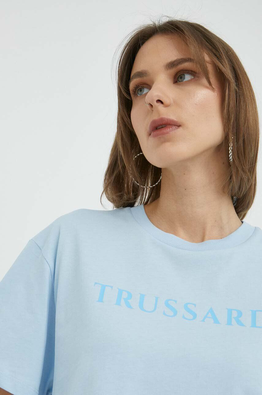 Trussardi tricou din bumbac - Pled.ro