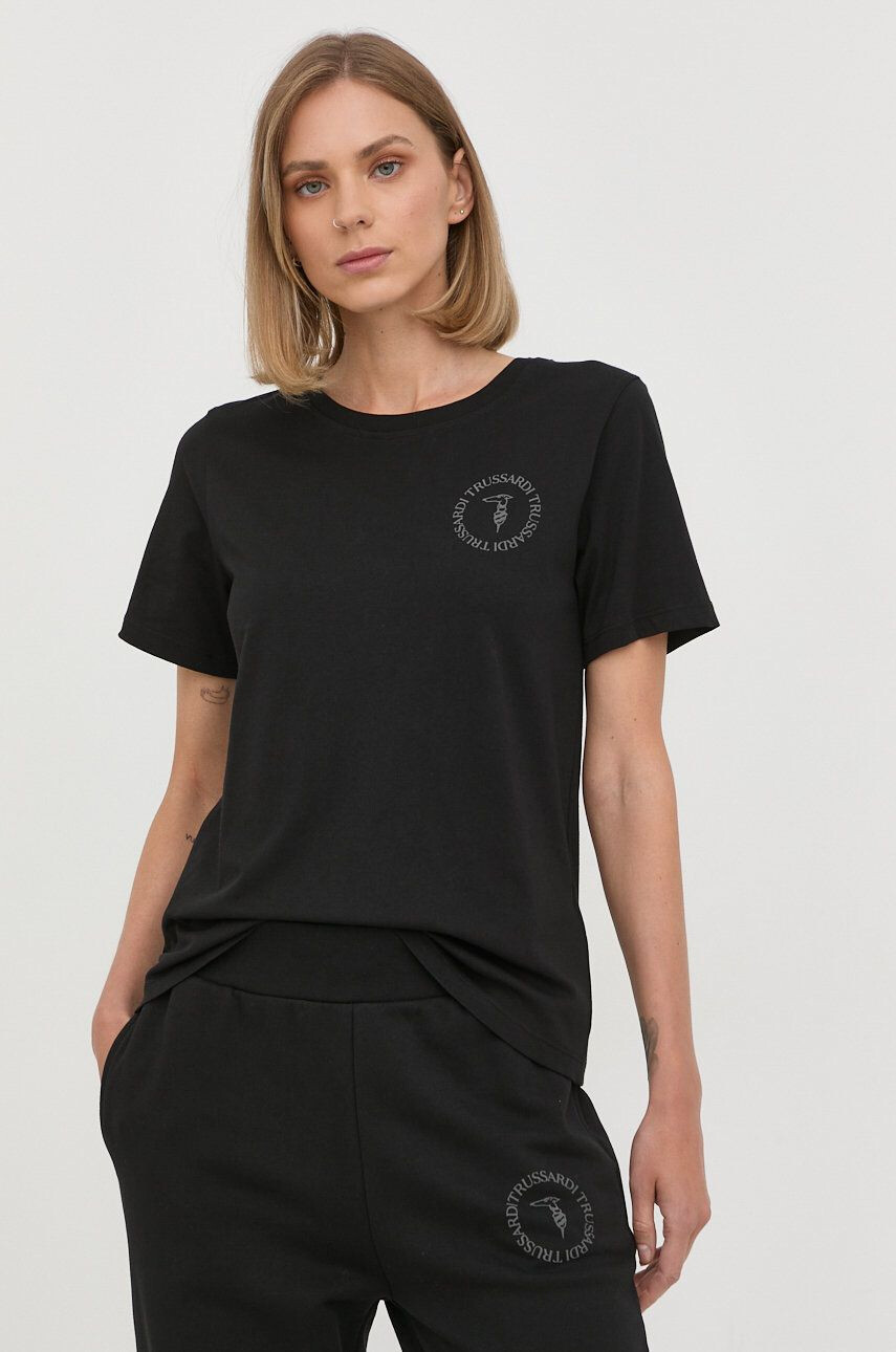 Trussardi tricou din bumbac - Pled.ro