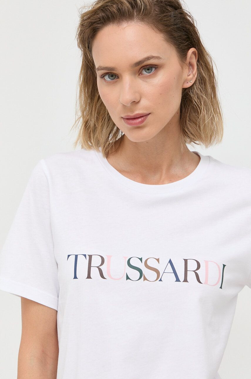 Trussardi tricou din bumbac - Pled.ro