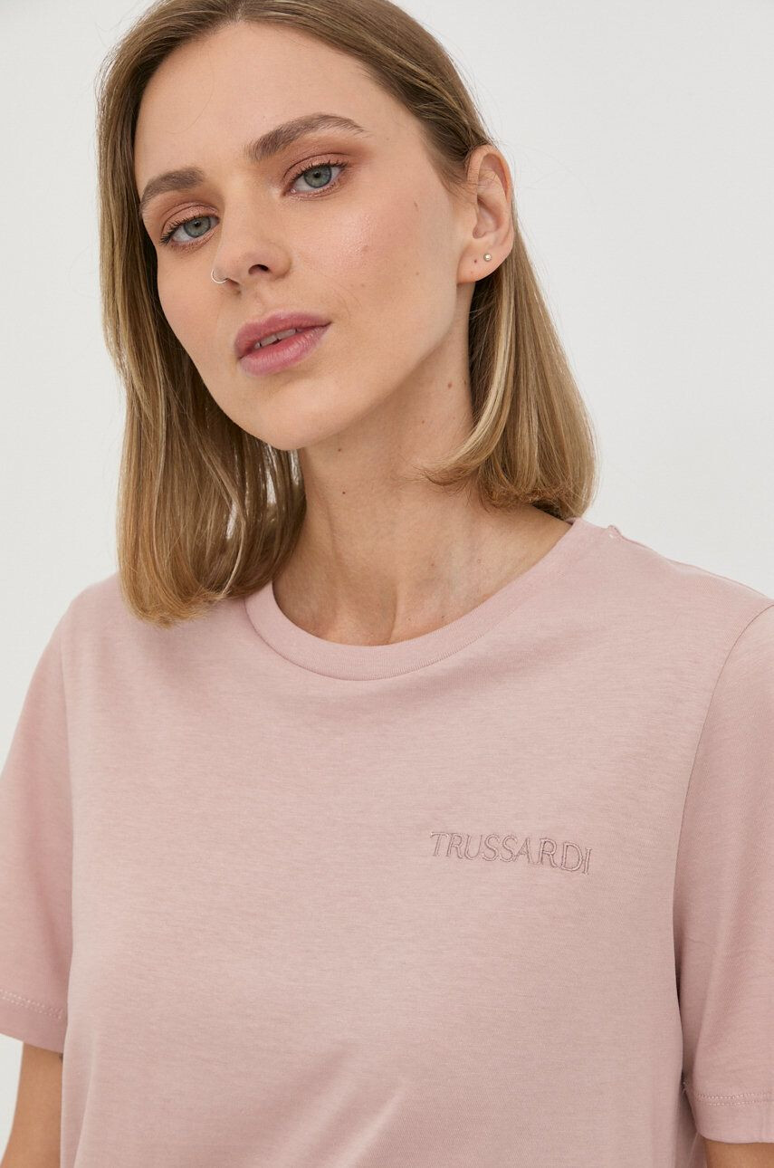 Trussardi tricou din bumbac - Pled.ro