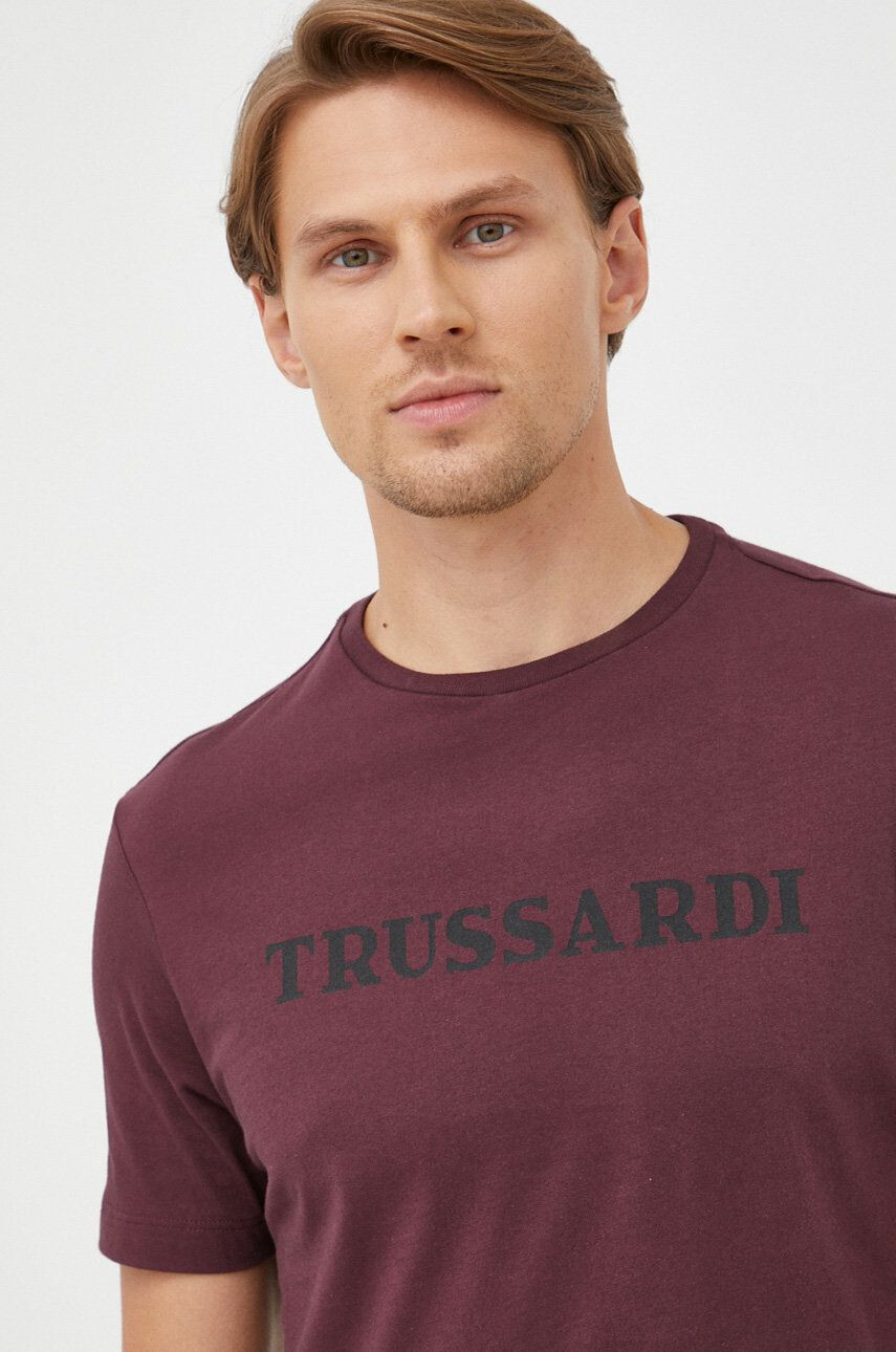 Trussardi tricou din bumbac - Pled.ro