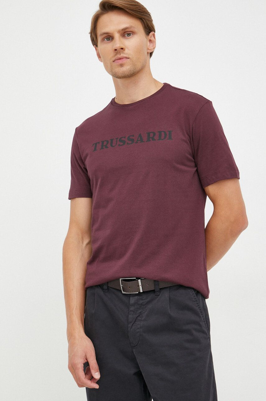 Trussardi tricou din bumbac - Pled.ro