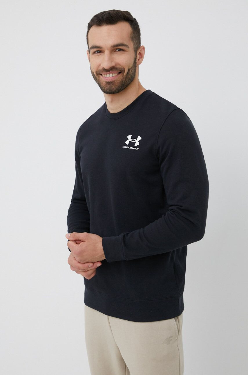 Under Armour bluza 1370404 barbati culoarea negru neted - Pled.ro