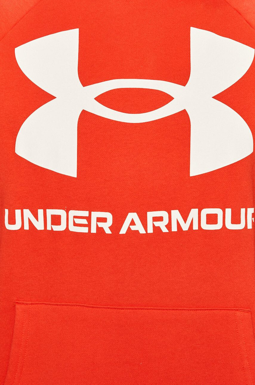 Under Armour bluza barbati culoarea albastru marin cu glugă cu imprimeu - Pled.ro