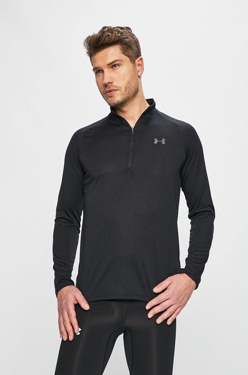 Under Armour hanorac de antrenament Tech 2.0 culoarea negru melanj - Pled.ro