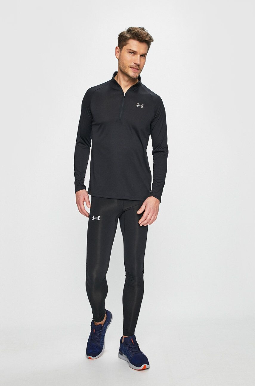 Under Armour hanorac de antrenament Tech 2.0 culoarea negru melanj - Pled.ro